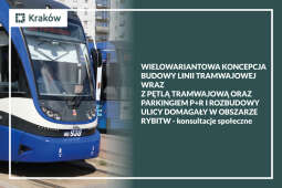 Logo: Budowa linii tramwajowej na os. Złocień - konsultacje społeczne