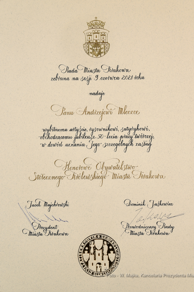 011jpg.jpg-Andrzej Mleczko  Autor: W. Majka