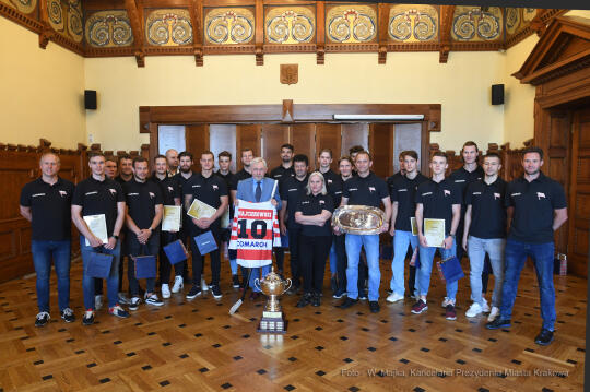 3232jpg.jpg-2022_0615 Spotkanie z drużyną hokejową Comarch Cracovii