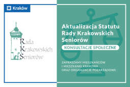 Logo: Wprowadzenie zmian w Statucie Rady Krakowskich Seniorów - konsultacje społeczne