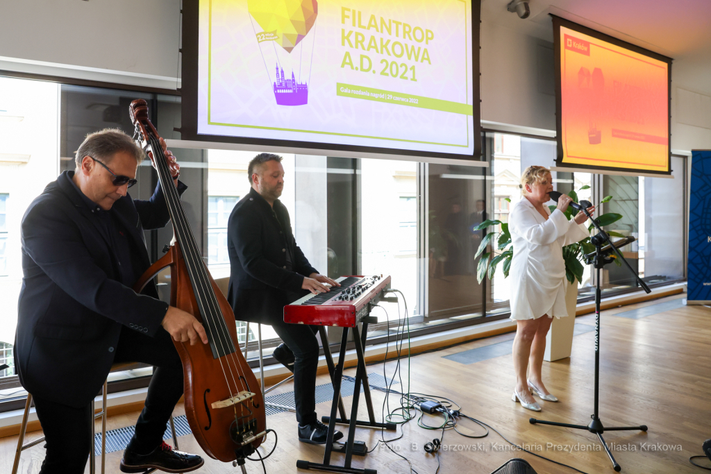 bs_220629_1096.jpg-Filantrop Krakowa 2021, Majchrowski, Gala, Komarewicz  Autor: B. Świerzowski