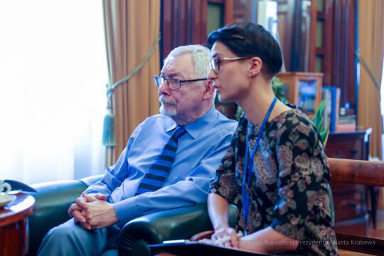 bs_220713_5860.jpg-Spotkanie online Prezydenta Miasta Krakowa, Mer Kijowa,  Witalij Kłyczko