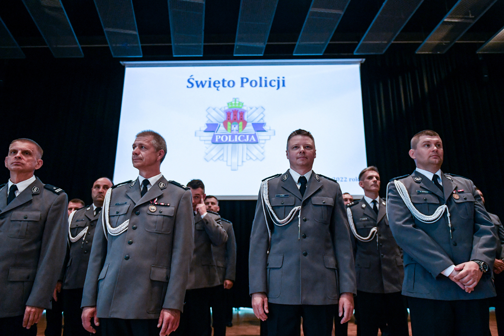 20220726_umk_04.jpg-Uroczystość z okazji Święta Policji, Policja, Fryczek Antoni,  Autor: P. Wojnarowski