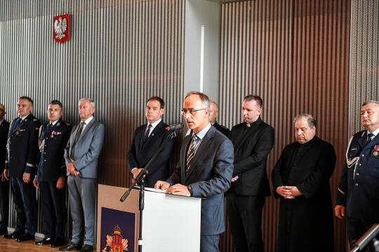 20220726_umk_30.jpg-Uroczystość z okazji Święta Policji, Policja, Fryczek Antoni,