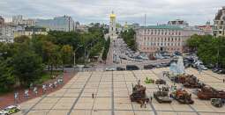 Panorama Kijowa czasów wojny