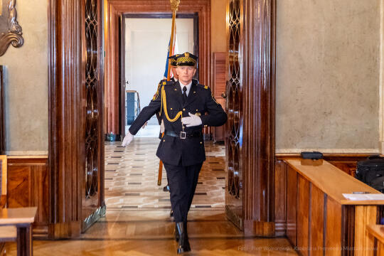 umk_1954.jpg-swieto, straz miejska, strazy miejskiej, uroczystosc, odznaczenia, odznaczen