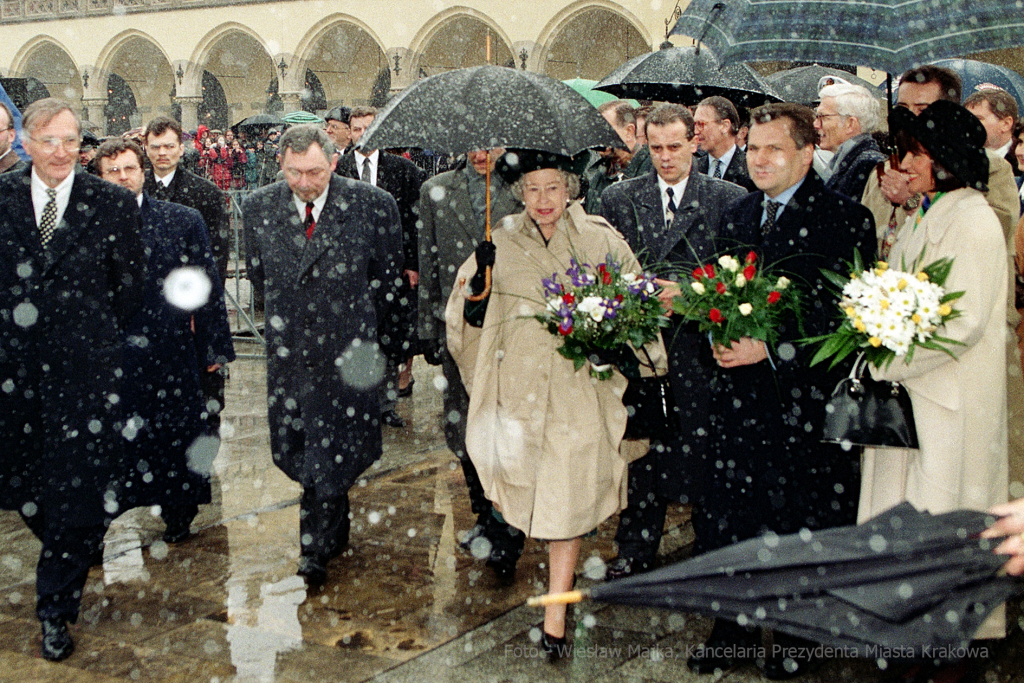 17_elizabeth.jpg-wizyta, królowa, Elżbieta II, Kraków  Autor: W. Majka
