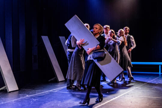 KTO, teatr, Majchrowski, Zoń, Jubileusz, Arcadia, 45, lat, istnienia, trąbka, spektakl, Różewicz