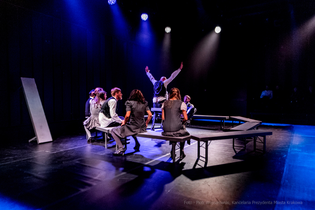 KTO, teatr, Majchrowski, Zoń, Jubileusz, Arcadia, 45, lat, istnienia, trąbka, spektakl, Różewicz  Autor: P. Wojnarowski