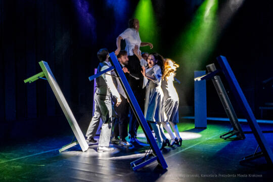 KTO, teatr, Majchrowski, Zoń, Jubileusz, Arcadia, 45, lat, istnienia, trąbka, spektakl, Różewicz