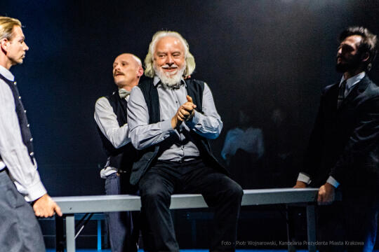 KTO, teatr, Majchrowski, Zoń, Jubileusz, Arcadia, 45, lat, istnienia, trąbka, spektakl, Różewicz