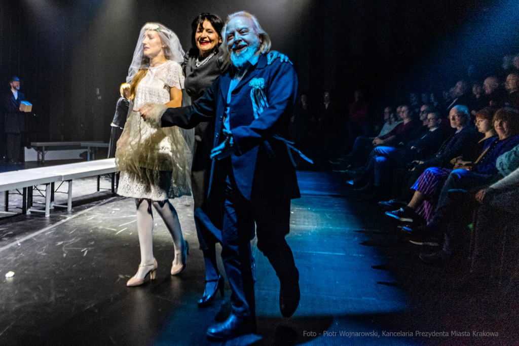 KTO, teatr, Majchrowski, Zoń, Jubileusz, Arcadia, 45, lat, istnienia, trąbka, spektakl, Różewicz  Autor: P. Wojnarowski