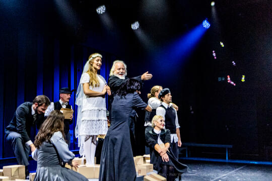 KTO, teatr, Majchrowski, Zoń, Jubileusz, Arcadia, 45, lat, istnienia, trąbka, spektakl, Różewicz