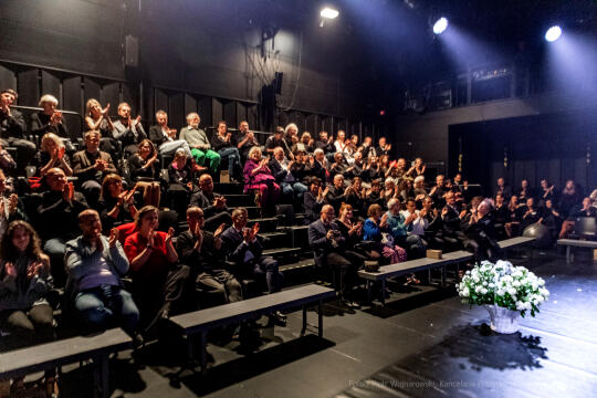 KTO, teatr, Majchrowski, Zoń, Jubileusz, Arcadia, 45, lat, istnienia, trąbka, spektakl, Różewicz