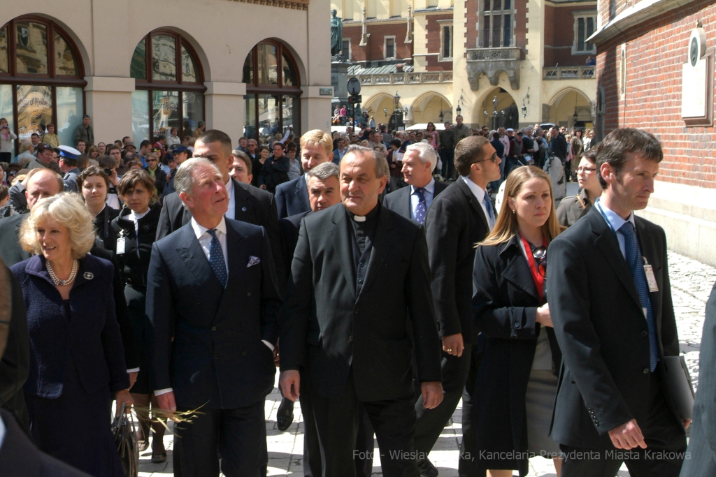 Książę, Karol, Karol III, Kraków, wizyta, odwiedziny, Camilla Parker Bowles, spotakanie, mieszka  Autor: W. Majka
