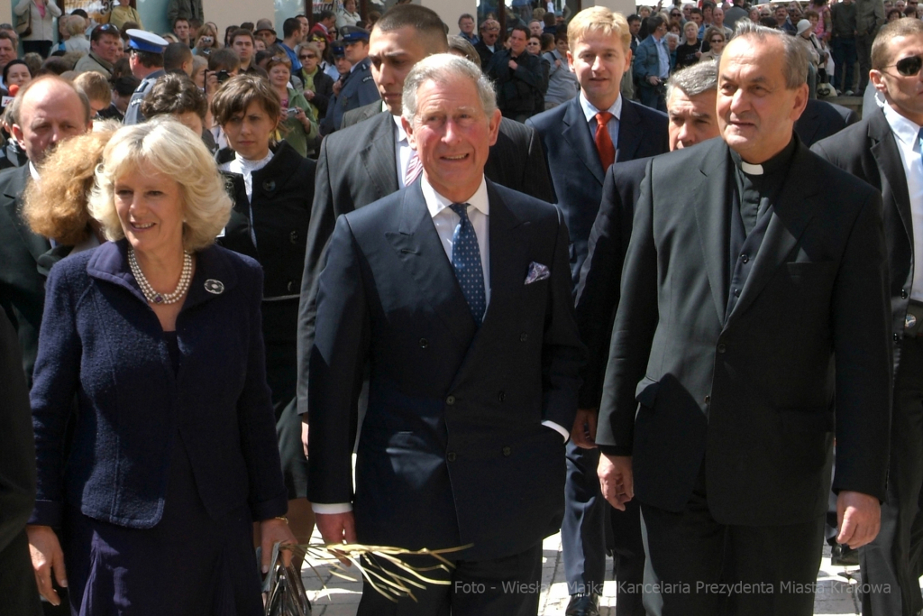Książę, Karol, Karol III, Kraków, wizyta, odwiedziny, Camilla Parker Bowles, spotakanie, mieszka  Autor: W. Majka