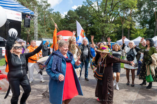 senioralia, seniorzy, Kulig, park, Jordana, spotkanie, międzynarodowe, IX, Walkowicz, sanatorium, m