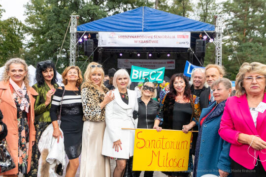 senioralia, seniorzy, Kulig, park, Jordana, spotkanie, międzynarodowe, IX, Walkowicz, sanatorium, m