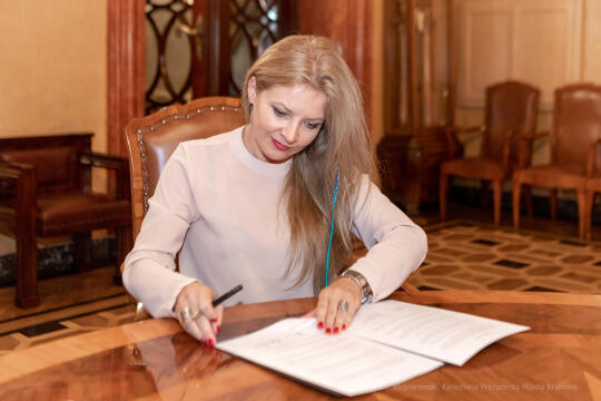 biblioteka, Kraków, podpisanie, umowa, Wilno, centralna, Wilna, UMK, Urzędu, Miasta, Rima Gražien