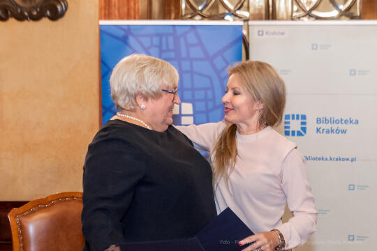 biblioteka, Kraków, podpisanie, umowa, Wilno, centralna, Wilna, UMK, Urzędu, Miasta, Rima Gražien