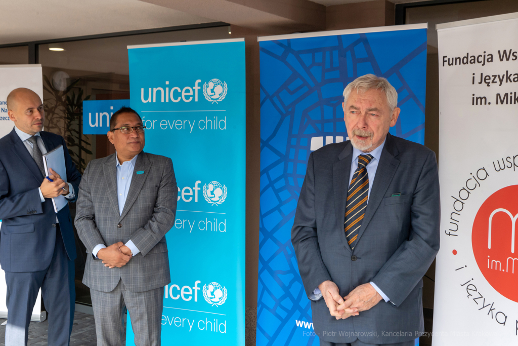 UNICEF, Majchrowski, wizyta, Topografów, 15, Radshed, Mustafa, Sarwar, Centrum Edukacyjno-Terapeuty  Autor: P. Wojnarowski