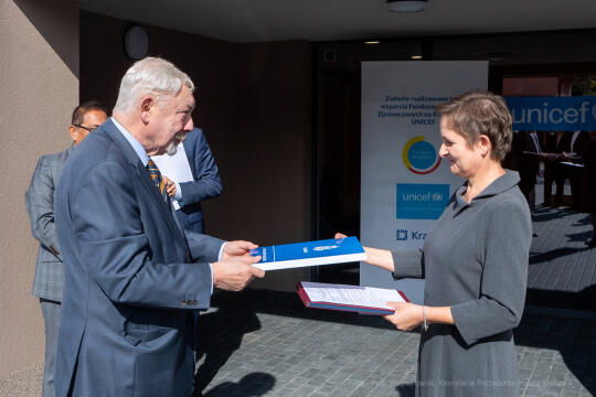 UNICEF, Majchrowski, wizyta, Topografów, 15, Radshed, Mustafa, Sarwar, Centrum Edukacyjno-Terapeuty