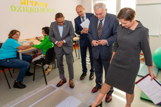 UNICEF, Majchrowski, wizyta, Topografów, 15, Radshed, Mustafa, Sarwar, Centrum Edukacyjno-Terapeuty