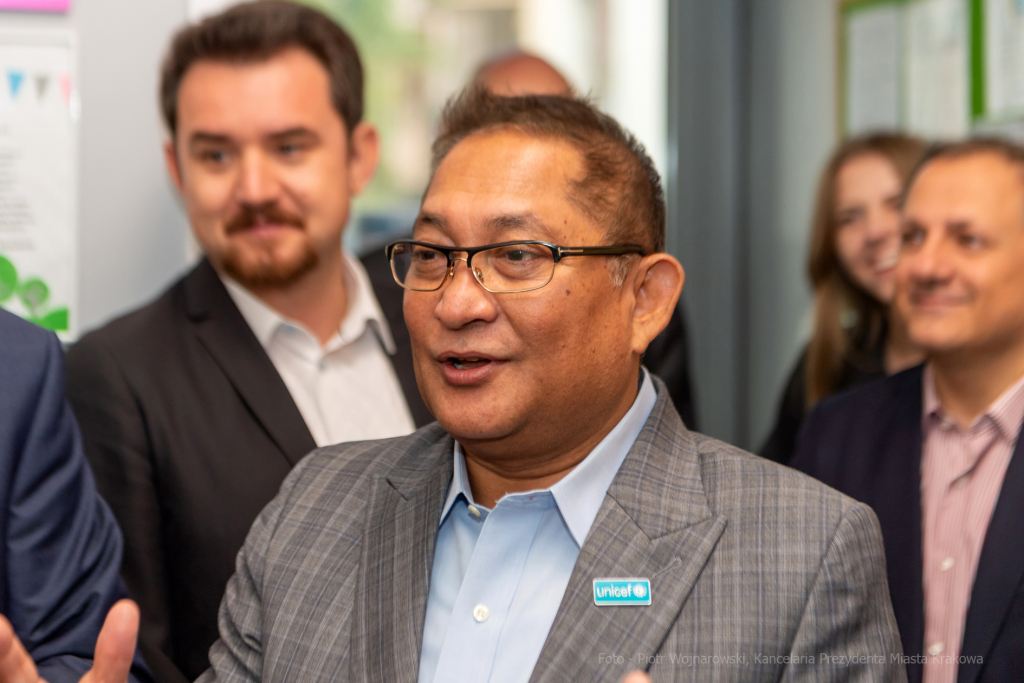 UNICEF, Majchrowski, wizyta, Topografów, 15, Radshed, Mustafa, Sarwar, Centrum Edukacyjno-Terapeuty  Autor: P. Wojnarowski