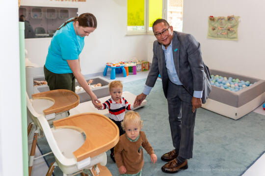 UNICEF, Majchrowski, wizyta, Topografów, 15, Radshed, Mustafa, Sarwar, Centrum Edukacyjno-Terapeuty