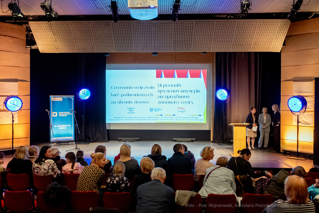 Manggha, Kulig, uchodźcy, bony, Ukraina, Fukudenkai, Akio, Miyajima, ambasador, Japonia, Japonii, o  Autor: P. Wojnarowski