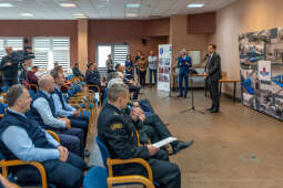 MPK, Majchrowski, kierowcy, bohater, uroczystość, Nowak, Zbigniew, policja, straż, wręczenie