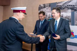 MPK, Majchrowski, kierowcy, bohater, uroczystość, Nowak, Zbigniew, policja, straż, wręczenie