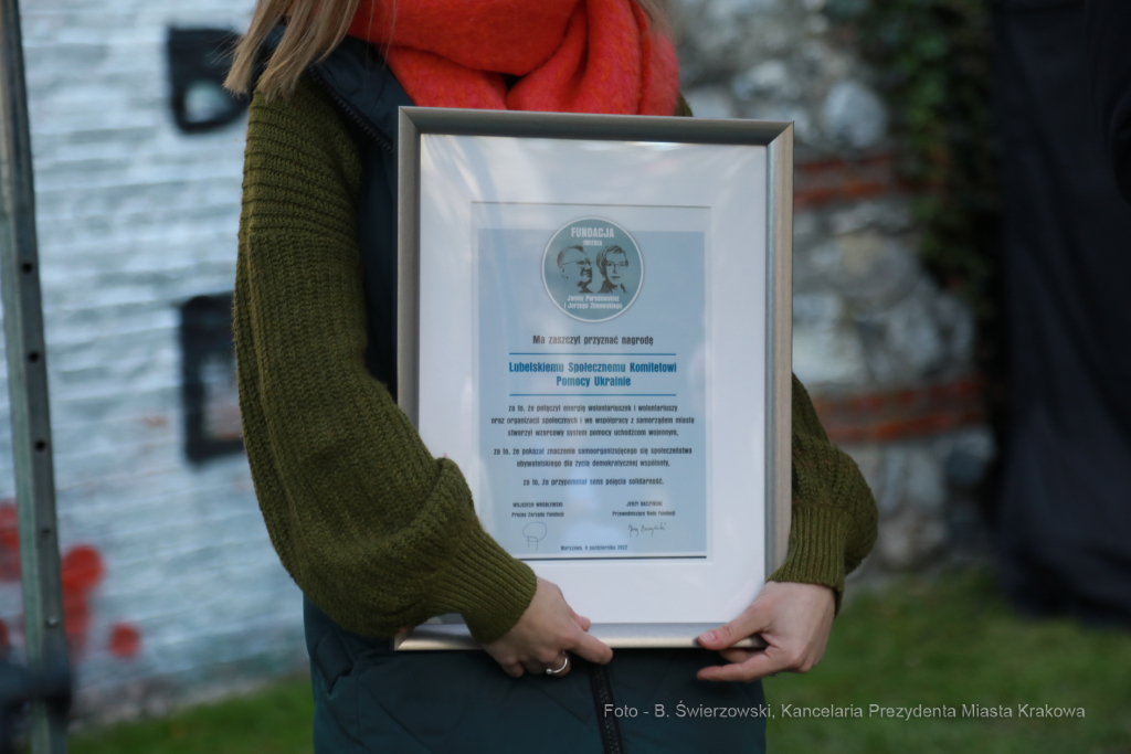 bs_221004_10-31.jpg-Nagroda Paradowskiej, Kraków, Kośmider  Autor: B. Świerzowski