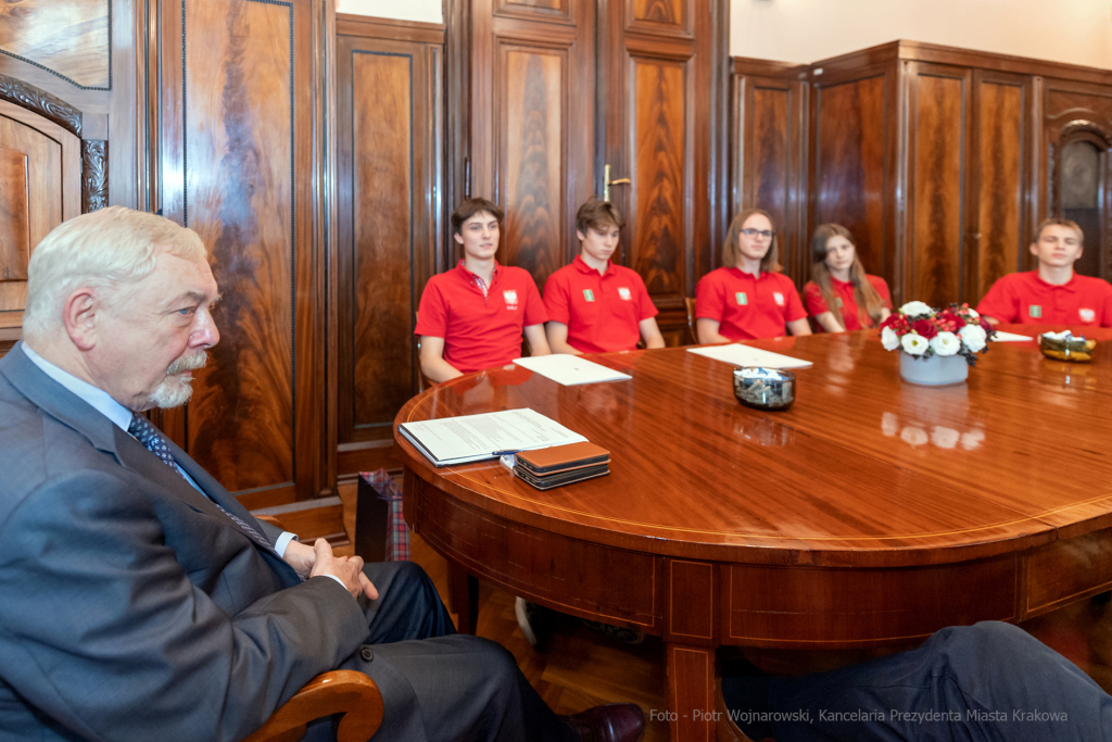 brydż, sport, medalista, medalistka, medaliści, Kraków, październik, 2022, spotkanie, prezydent  Autor: P. Wojnarowski