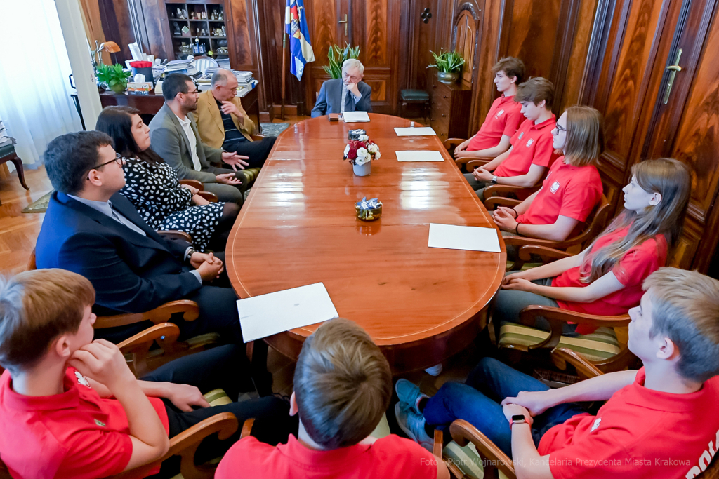 brydż, sport, medalista, medalistka, medaliści, Kraków, październik, 2022, spotkanie, prezydent  Autor: P. Wojnarowski