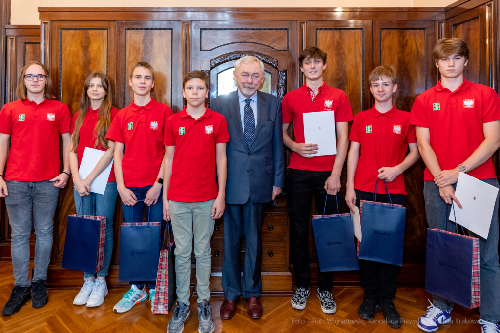 brydż, sport, medalista, medalistka, medaliści, Kraków, październik, 2022, spotkanie, prezydent  Autor: P. Wojnarowski