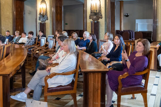 nauczyciele, nagroda, prezydenta, Korfel-Jasińska, wręczenie, nagrody, nauczyciele, Urząd Miasta 