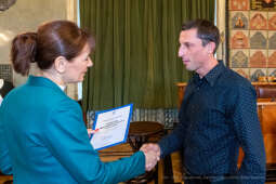 nauczyciele, nagroda, prezydenta, Korfel-Jasińska, wręczenie, nagrody, nauczyciele, Urząd Miasta 