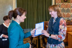 nauczyciele, nagroda, prezydenta, Korfel-Jasińska, wręczenie, nagrody, nauczyciele, Urząd Miasta 