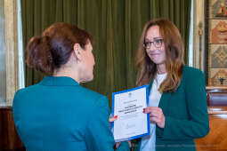 nauczyciele, nagroda, prezydenta, Korfel-Jasińska, wręczenie, nagrody, nauczyciele, Urząd Miasta 