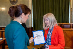 nauczyciele, nagroda, prezydenta, Korfel-Jasińska, wręczenie, nagrody, nauczyciele, Urząd Miasta 