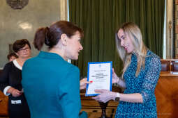 nauczyciele, nagroda, prezydenta, Korfel-Jasińska, wręczenie, nagrody, nauczyciele, Urząd Miasta 