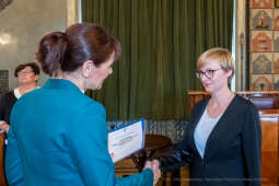 nauczyciele, nagroda, prezydenta, Korfel-Jasińska, wręczenie, nagrody, nauczyciele, Urząd Miasta 