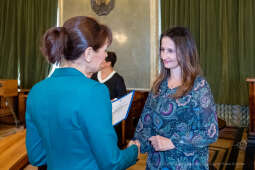 nauczyciele, nagroda, prezydenta, Korfel-Jasińska, wręczenie, nagrody, nauczyciele, Urząd Miasta 