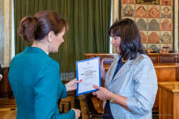 nauczyciele, nagroda, prezydenta, Korfel-Jasińska, wręczenie, nagrody, nauczyciele, Urząd Miasta 