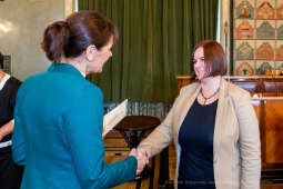 nauczyciele, nagroda, prezydenta, Korfel-Jasińska, wręczenie, nagrody, nauczyciele, Urząd Miasta 