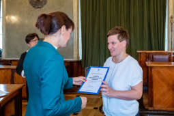 nauczyciele, nagroda, prezydenta, Korfel-Jasińska, wręczenie, nagrody, nauczyciele, Urząd Miasta 