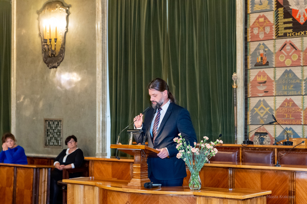 nauczyciele, nagroda, prezydenta, Korfel-Jasińska, wręczenie, nagrody, nauczyciele, Urząd Miasta   Autor: P. Wojnarowski