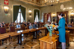 nauczyciele, nagroda, prezydenta, Korfel-Jasińska, wręczenie, nagrody, nauczyciele, Urząd Miasta 