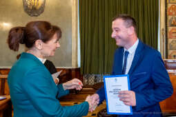 nauczyciele, nagroda, prezydenta, Korfel-Jasińska, wręczenie, nagrody, nauczyciele, Urząd Miasta 